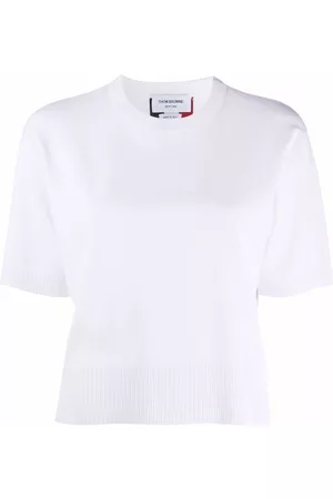 Thom Browne RWB intarsia-knit top