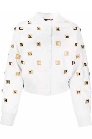 Philipp Plein Studded quilted bomber jacket