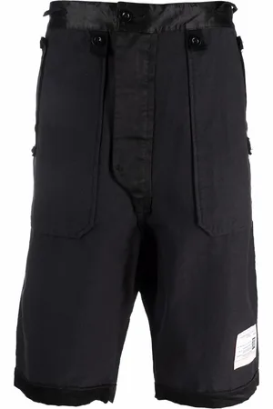 Maison Mihara Yasuhiro Logo-patch bermuda shorts