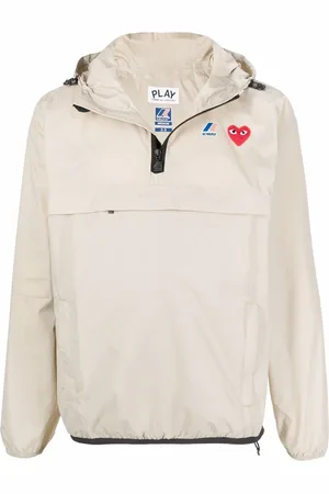 Comme des Garçons X K-Way quarter-zip hoodie