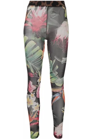 Philipp Plein Floral-print leggings