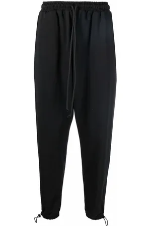 Alchemy Men Pants - Drop-crotch tapered track trousers