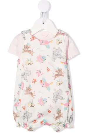 Kenzo Baby animal print romper set
