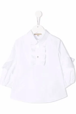 Elie saab Ruffle-bib cotton shirt