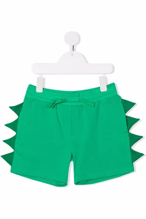 Stella McCartney Dino-print track shorts