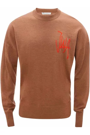 J.W.Anderson Intarsia-logo crew neck jumper