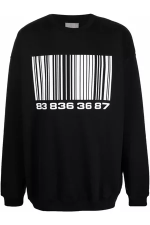 VTMNTS Bar-code print sweatshirt