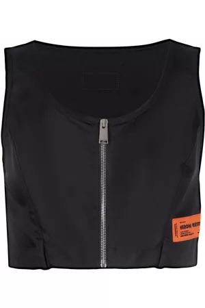 Heron Preston Logo-patch cropped top