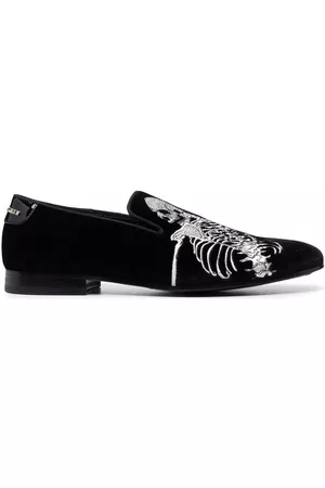 Philipp Plein Skeleton slip-on loafers