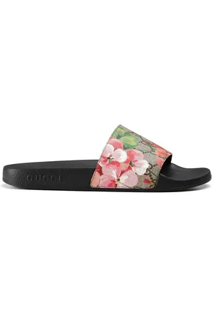 Gucci Women Sandals - GG Blooms Supreme slide sandals
