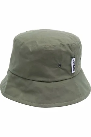 MACKINTOSH Waxed cotton bucket hat