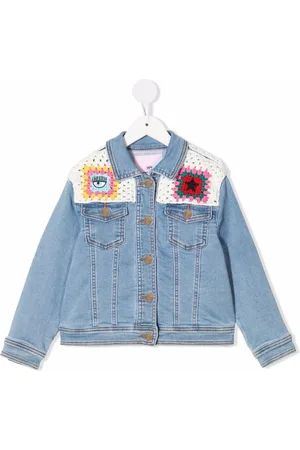 Chiara Ferragni Crochet-detailed denim jacket