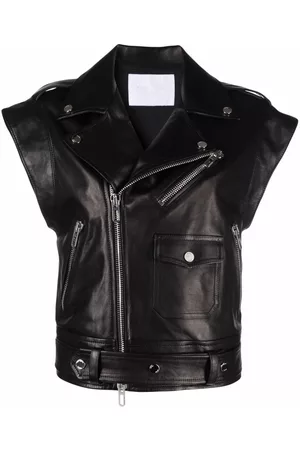 DROME Short-sleeved biker jacket