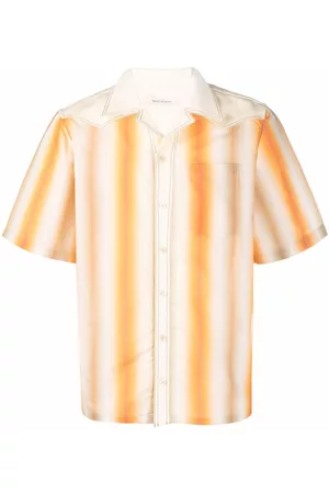 WALES BONNER Stripe-print short-sleeved shirt