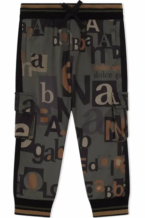 Dolce & Gabbana Typeface logo cargo trousers