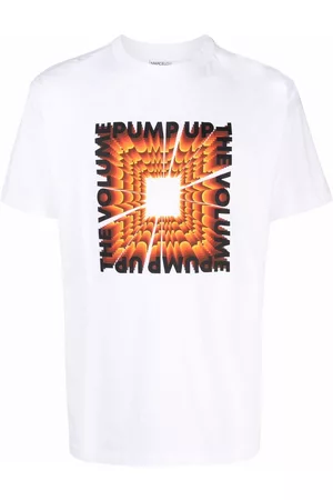 MARCELO BURLON Pump Up the Volume slogan T-shirt