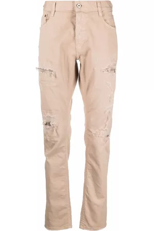 Roberto Cavalli Men Slim - Ripped-detailed slim-fit jeans