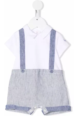 Il gufo Striped-print contrast shorties