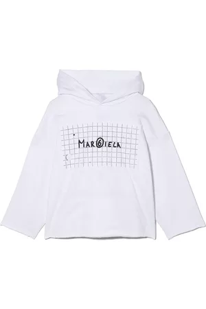 Maison Margiela Grid notebook logo-print hoodie