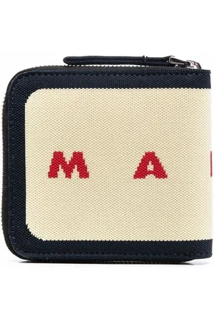 Marni Intarsia-knit logo wallet