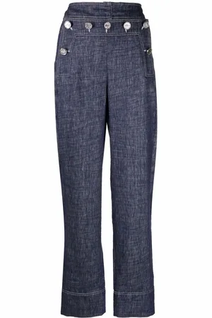 GENNY High-waisted straight-leg jeans