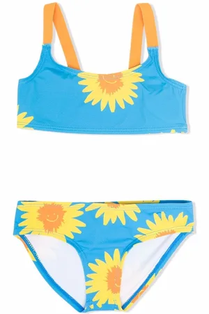Stella McCartney Sunflower-print bandeau bikini