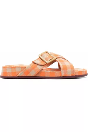Camper Atonik gingham-check sandals