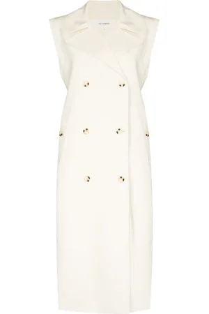 Gia Studios Women Trench Coats - Double-breasted sleeveless trench coat