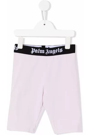 Palm Angels Logo-waistband cycling shorts