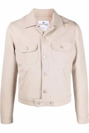 Courrèges Single-breasted cotton jacket