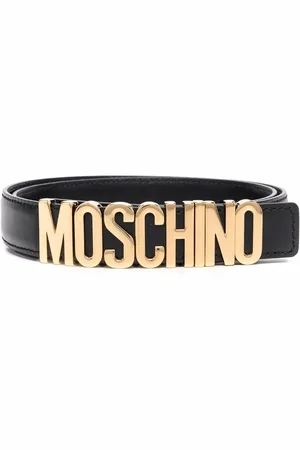Moschino Logo-buckle belt