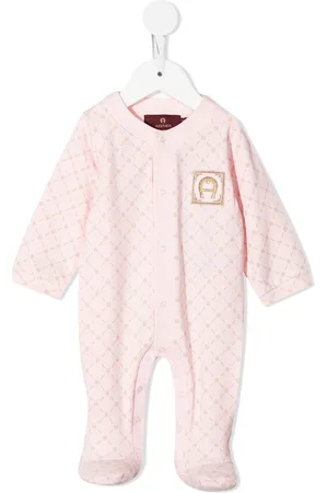 Aigner Sleeve logo-print babygrow
