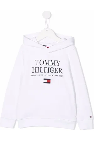 Tommy Hilfiger Logo-print organic cotton hoodie