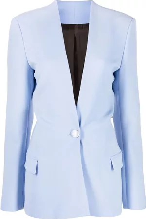 The Attico Collarless single-breasted blazer