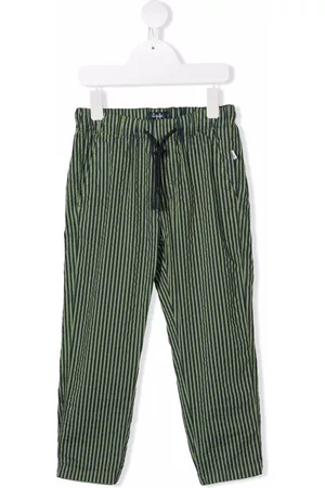 Il gufo Stripe-print trousers