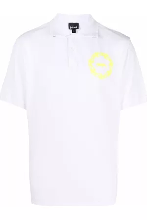 Roberto Cavalli Men Polo Shirts - Logo-patch polo shirt
