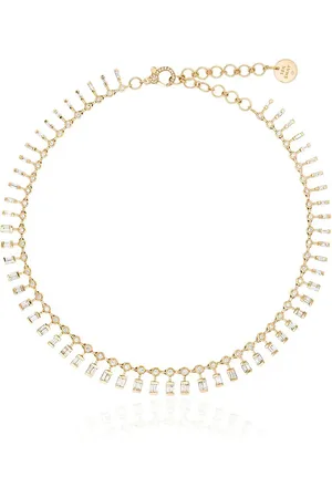 Shay 18kt yellow and diamond dot dash necklace