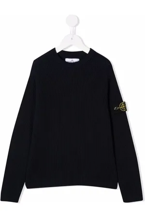 Stone Island Compass-motif ribbed-knit jumper