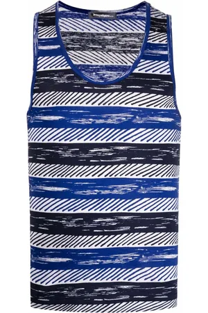 Issey Miyake 1980s striped tank top