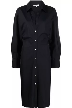 Vince Pointed-collar cotton shirt dress