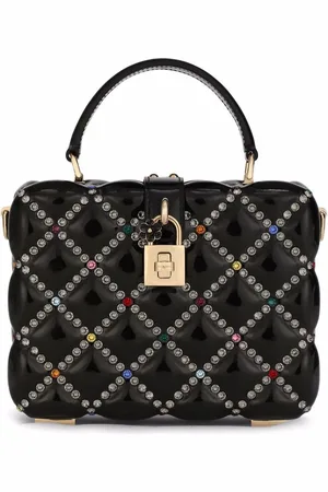 Dolce & Gabbana Dolce Box rhinestone-embellished top-handle bag