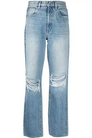 SLVRLAKE London Long Time Coming distressed jeans