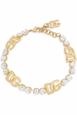 Dolce & Gabbana DG-logo rhinestone-embellished choker