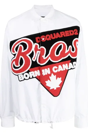 Dsquared2 Logo-patch long-sleeve shirt