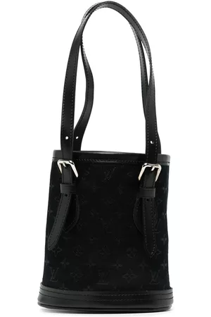 Louis Vuitton 2001 Pre-owned Mini Satin Bucket Bag - Black