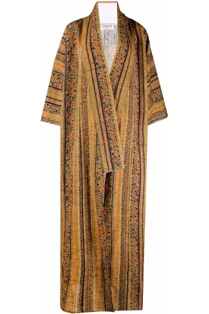 A.N.G.E.L.O. Vintage Cult 1970s floral stripe square-sleeved coat