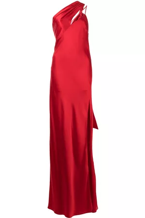 Michelle Mason Draped-panel silk gown