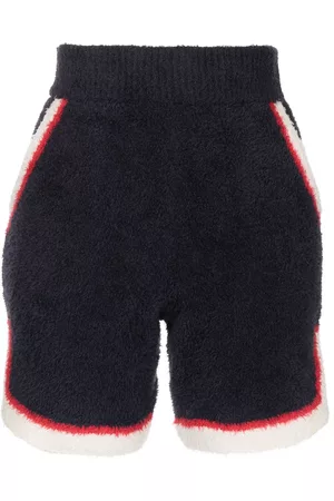 UNDERCOVER Side-stripe towelling shorts