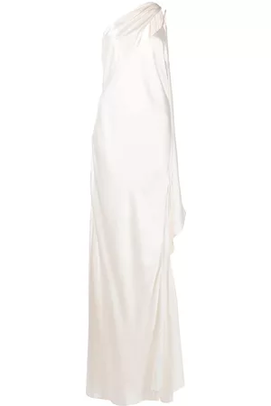 Michelle Mason Drape-panel silk gown