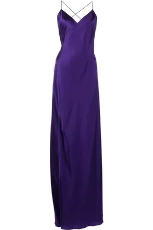 Michelle Mason V-neck silk dress
